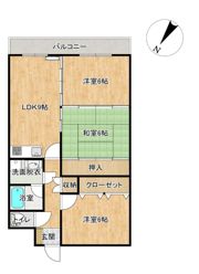 マンション石坂の間取り画像