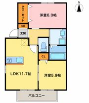 ヴェルデコートの間取り画像