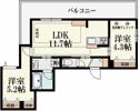 杉並区阿佐谷南3丁目 新築貸マンションの間取り画像