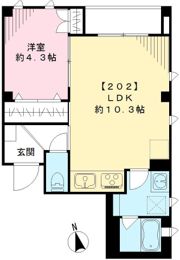 NOVEL OGIKUBO A ノベル オギクボ エーの間取り画像