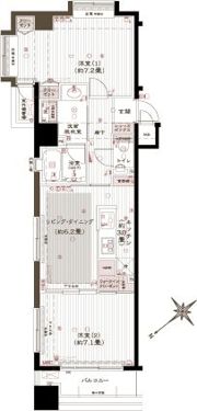 アヴァンティーク銀座2丁目の間取り画像