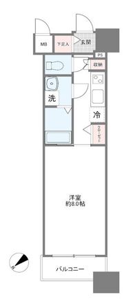 アヴァンティーク銀座2丁目の間取り画像