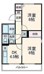 藤原ハイツCの間取り画像