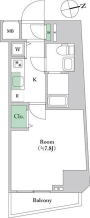 Rising place 浅草四番館の間取り画像