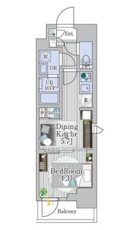 グランエール西日暮里SOUTHの間取り画像