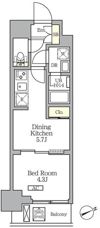 グランエール西日暮里SOUTHの間取り画像