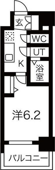 メイクス矢場町Ⅱの間取り画像