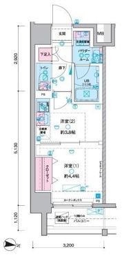 GENOVIA木場Ⅱの間取り画像