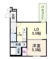 リアン富木の間取り画像