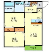 ミルグラシアスの間取り画像