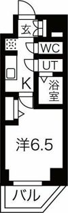メイクス上前津Ⅲの間取り画像