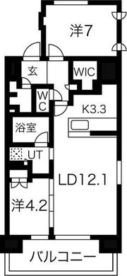 ミュプレ上前津の間取り画像
