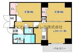CoCoナニワの間取り画像