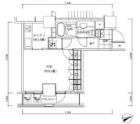 パークキューブ愛宕山タワーの間取り画像