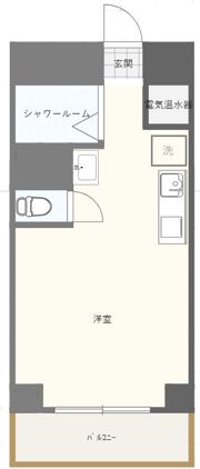 マンション築地の間取り画像