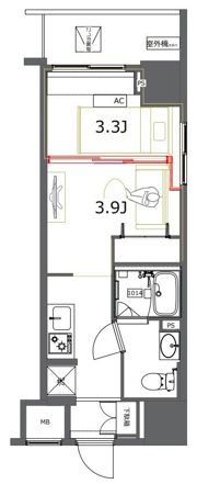 GENOVIA 東神田 green veilの間取り画像