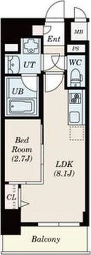 ポルタニグラ大須 駐車場あり(※1LDK+S専用)の間取り画像