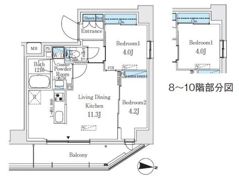 プライムブリス品川中延の間取り画像