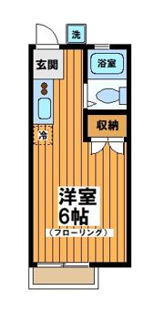 ヒラマツハイツの間取り画像