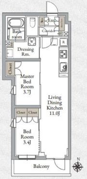 LiveCasa千鳥町の間取り画像