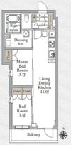 LiveCasa千鳥町の間取り画像