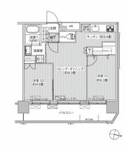 コスモグランス南品川の間取り画像