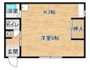 横尾ハイツ B棟の間取り画像