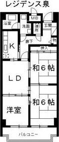 レジデンス泉の間取り画像