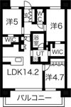クリオ金山ブライトマークスの間取り画像
