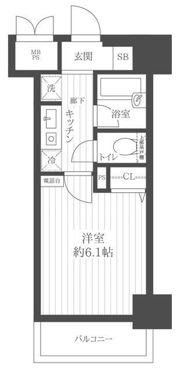 日神パレステージ三軒茶屋第2の間取り画像