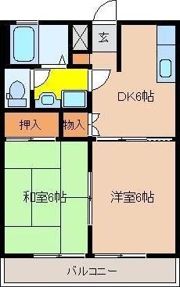 コーポTAKASUの間取り画像