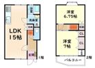 貸家 高石市高師浜の間取り画像