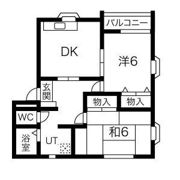 レイクパルⅡの間取り画像