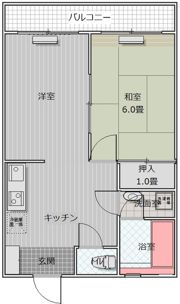 芦花パレスの間取り画像