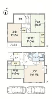 城西2丁目戸建の間取り画像