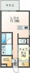 ルミナスパレス名駅の間取り画像