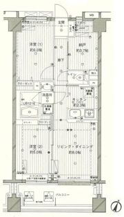 コスモリード西馬込の間取り画像