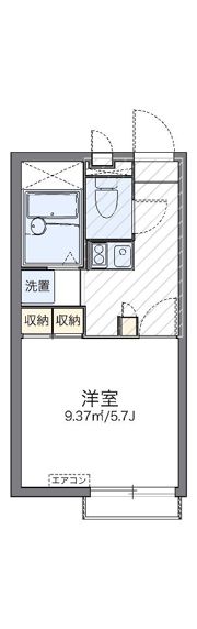 レオパレス六条の間取り画像
