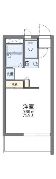レオパレス中百舌鳥の間取り画像