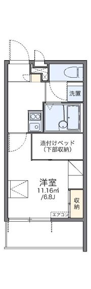 レオパレス寺地の間取り画像