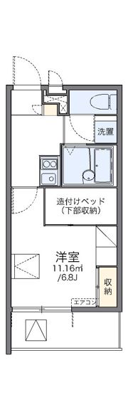 レオパレス寺地の間取り画像