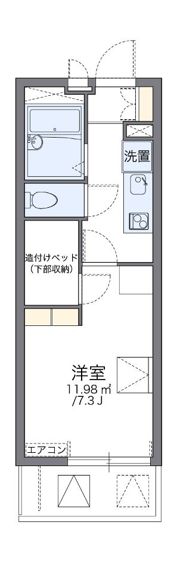 レオパレス向陵西の間取り画像