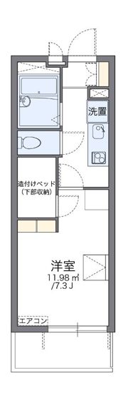 レオパレス向陵西の間取り画像