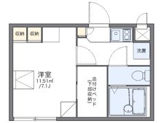レオパレスサンイッコーの間取り画像