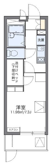 レオパレスプレンソレイユの間取り画像