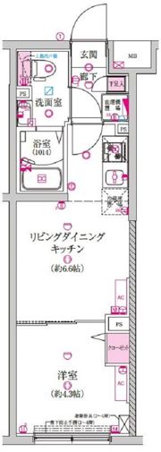 ラフィスタ豪徳寺の間取り画像