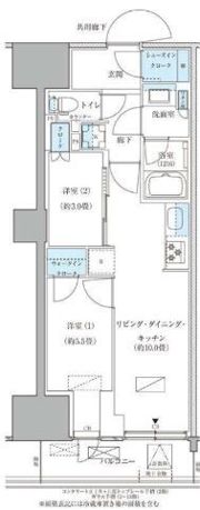 パークアクシス品川天王洲アイルの間取り画像
