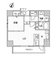 ・LUNIQ日本橋の間取り画像