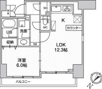 ・LUNIQ日本橋の間取り画像