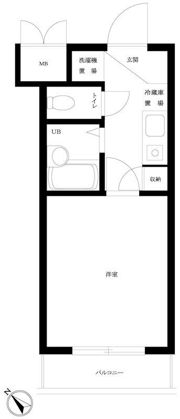 ルーブル西五反田の間取り画像